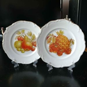 Vintage Plates Salad Fruit Dessert Lunch by Winterling Bavaria (Set of 2)